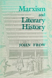 Front cover of Marxism and literary history by John Frow