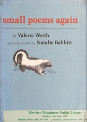 Cover of Small poems again by Valerie Worth