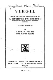Cover of Virgil by Publius Vergilius Maro