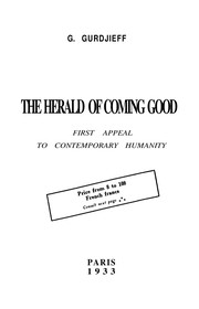 Cover of The Herald of Coming Good by Georges Ivanovitch Gurdjieff