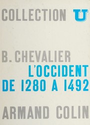 Front cover of L' Occident de 1280 à 1492 by Bernard Chevalier
