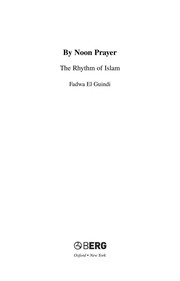 Cover of By Noon Prayer by Fadwa El Guindi