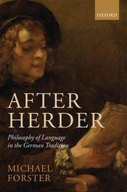 Cover of After Herder by Michael N. Forster