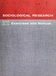 Front cover of Sociological research by Matilda White Riley
