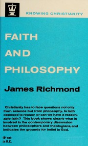 Cover of Faith and philosophy by James Richmond