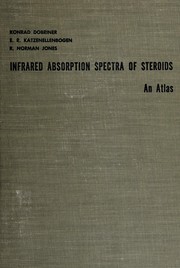Front cover of Infrared absorption spectra of steroids by Konrad Dobriner
