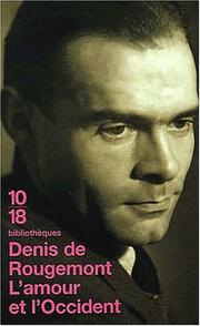 Front cover of L' amour et l'Occident by Rougemont, Denis de