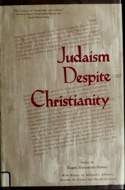 Cover of Judaism despite Christianity by Rosenstock-Huessy, Eugen