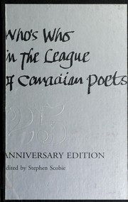 Front cover of Who's who in the League of Canadian poets by League of Canadian Poets.