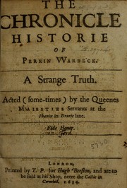 Front cover of The chronicle historie of Perkin VVarbeck by John Ford