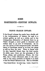 Front cover of Some eighteenth century byways, and other essays by John Buchan