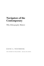 Cover of Navigators of the contemporary by David A. Westbrook