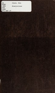 Cover of Simulations by Jones, Ken