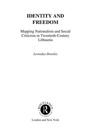 Cover of Identity and Freedom by Leondas Donskis