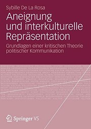 Front cover of Aneignung und Interkulturelle Repräsentation by Sybille de la Rosa