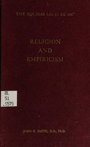 Front cover of Religion and empiricism. -- by John Edwin Smith