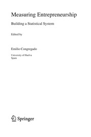 Front cover of Measuring Entrepreneurship by Emilio Congregado