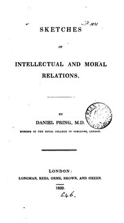 Front cover of Sketches of intellectual and moral relations by Daniel Pring