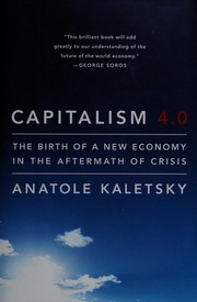 Front cover of Capitalism 4.0 by Anatole Kaletsky