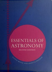Front cover of Essentials of astronomy by Motz, Lloyd