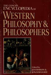 Front cover of The Concise encyclopedia of western philosophy and philosophers by J. O. Urmson