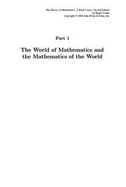 Front cover of The history of mathematics by Roger Cooke