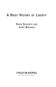 Front cover of A brief history of liberty by David Schmidtz