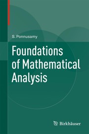 Cover of Foundations of Mathematical Analysis by Ponnusamy, S.