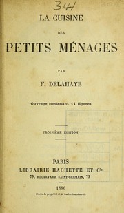 Front cover of La cuisine des petits m©♭nages by F. Delahaye