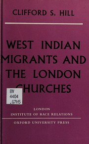 Cover of West Indian migrants and the London churches by Clifford S. Hill