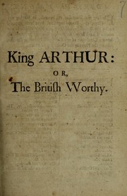 Front cover of King Arthur, or, The British worthy by John Dryden