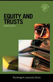 Cover of Equity and trusts by Mohamed Ramjohn