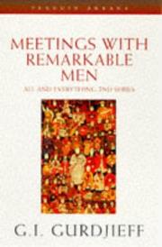 Cover of Meetings with Remarkable Men (All and Everything) by Georges Ivanovitch Gurdjieff