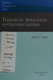 Front cover of Therapeutic applications of oligonucleotides by Stanley T. Crooke