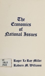 Front cover of The economics of national issues by Roger LeRoy Miller