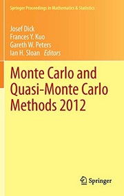 Front cover of Monte Carlo and Quasi-Monte Carlo Methods 2012 by Josef Dick