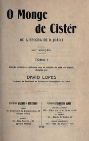 Cover of O Monge de Cister by Alexandre Herculano