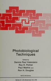 Front cover of Photobiological techniques by NATO Advanced Study Institute on Photobiological Techniques (1990 Kingston, Ont.)