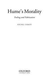 Front cover of Hume's morality by Rachel Cohon