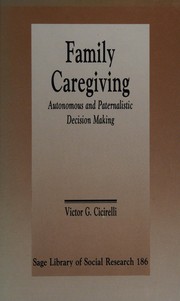 Front cover of Family Caregiving by Victor G. Cicirelli