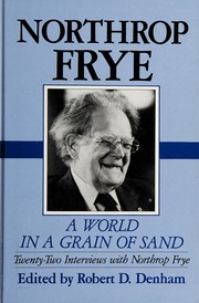 Front cover of A world in a grain of sand by Northrop Frye