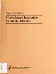 Front cover of Medicaid and institutions for mental diseases by Jeffrey A. Buck