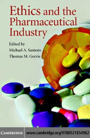 Cover of Ethics and the pharmaceutical industry by Unknown
