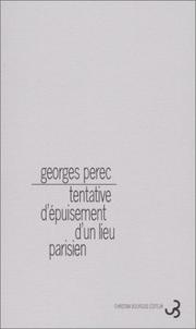Front cover of Tentativa de Agotar Un Lugar Parisino by Georges Perec