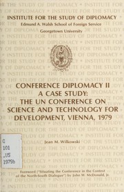 Front cover of Conference diplomacy II by Jean M. Wilkowski