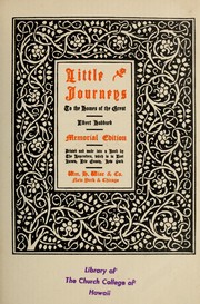 Front cover of Little journeys to the homes of the great by Elbert Hubbard