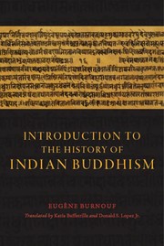 Cover of Introduction to the history of Indian Buddhism by Eugène Burnouf