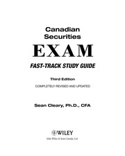 Front cover of Canadian securities exam fast-track study guide by W. Sean Cleary