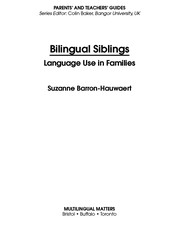 Cover of Bilingual siblings by Suzanne Barron-Hauwaert