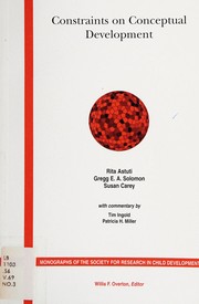 Cover of Constraints on conceptual development by Rita Astuti